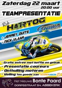 Presentatie Team Rob Hartog , NIWA Racing coureurs